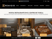 Tablet Screenshot of hostalremigio.com